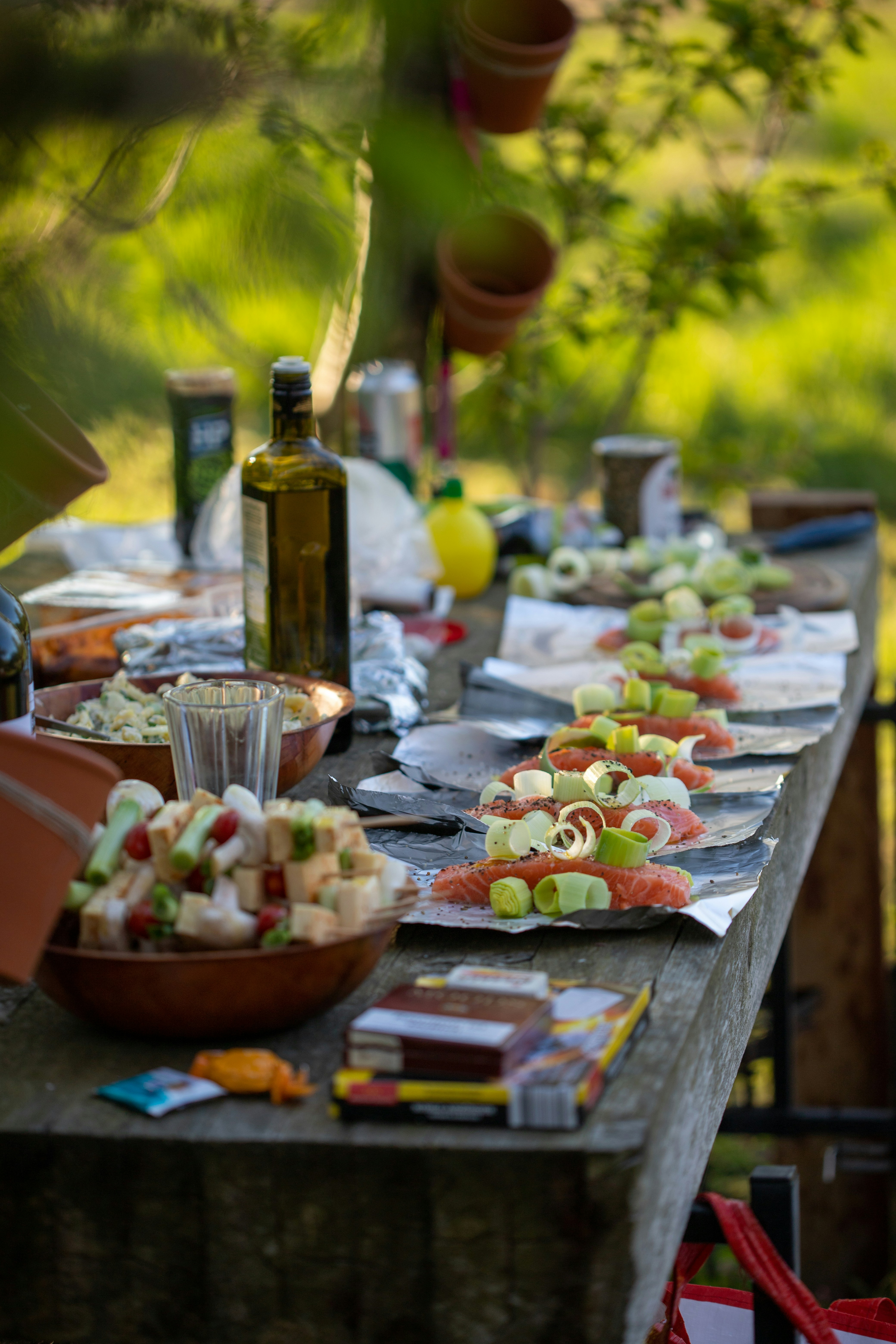 Outdoor farm-to-table dining